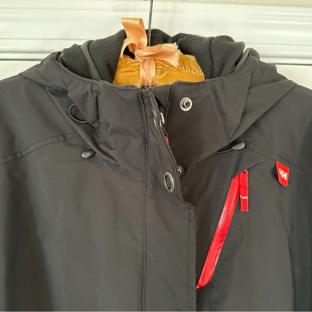 Helly Hansen Black Raincoat w/Liner XL - Picture 4 of 15